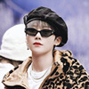 Retro fashionable trend sunglasses, glasses solar-powered, 2021 collection, internet celebrity, Korean style