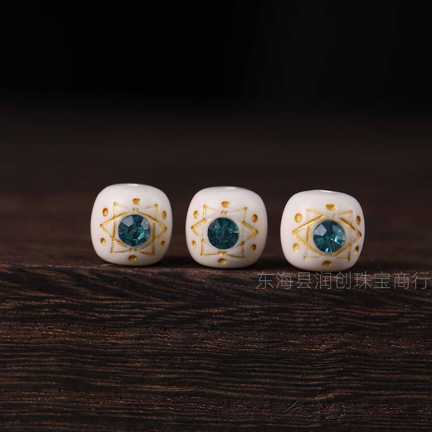 High-quality ceramic camel bone vintage-style beads, loose beads, spacer beads, decorative accessories, DIY Buddhist bead jewelry accessories