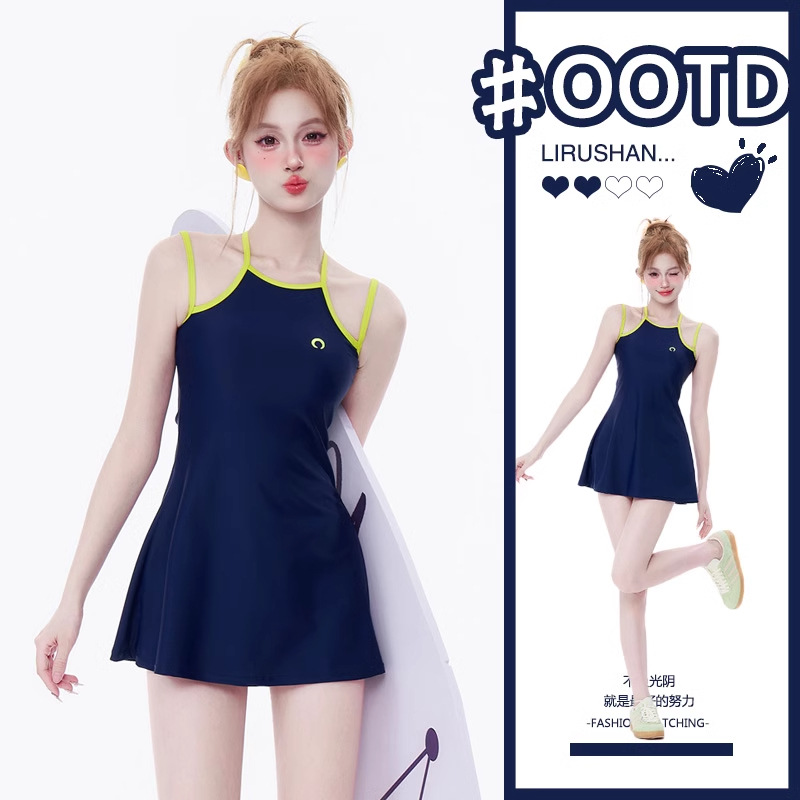 High-End Swimsuit for Women Taking Hot Springs 2025 New Conservative Student Girl Cute Japanese Style Style Beautiful Girl Swimsuit