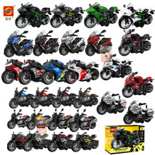 1:14仿真赛车机车模型摆件金属玩具回力合金摩托车礼品热仿真车模