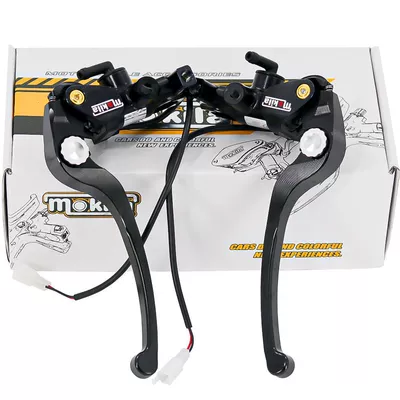 Other brake systems – MOKILA motorcycle disc brake drum - black-pair-with-mirror-holder