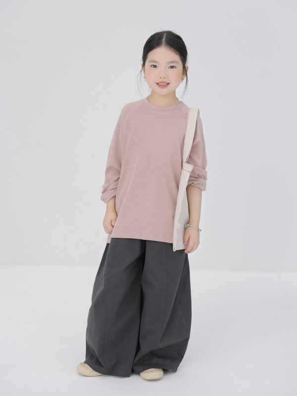 BOBOKIDS 25秋冬款童装日系儿童全棉弯刀气球裤长裤子休闲裤亲子|undefined