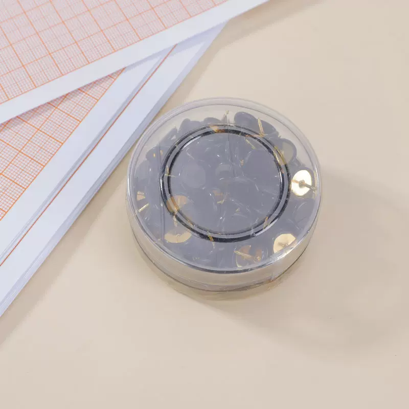 厂家供应黑色包塑图钉塑料图钉平头图钉金色图钉照片墙装饰钉子