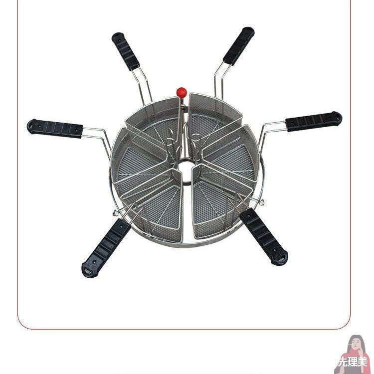 Корзина L для приготовления острых горячих блюд, разделенная корзина для приготовления пельменей и лапши, перегородка из нержавеющей стали.