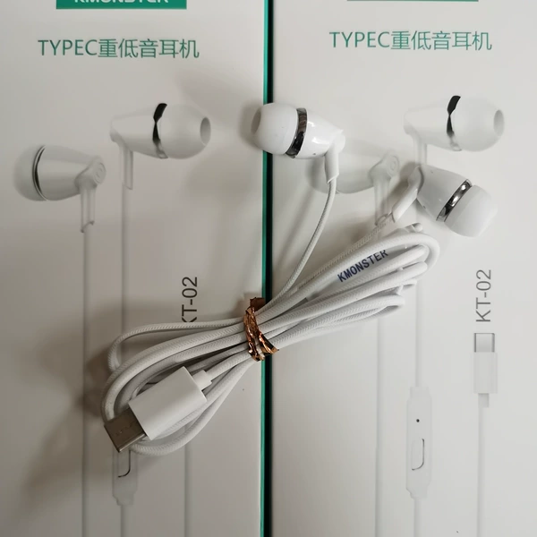 Type c flat in-ear bare metal