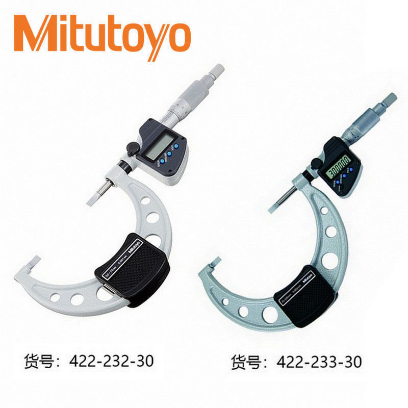 Mitutoyo薄片数显千分尺日本三丰叶片刀口电子螺旋测微器422-230
