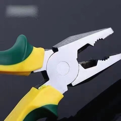 Multi-functional pliers with a frog handle, industrial-grade 8-inch chrome vanadium steel household wire stripper 