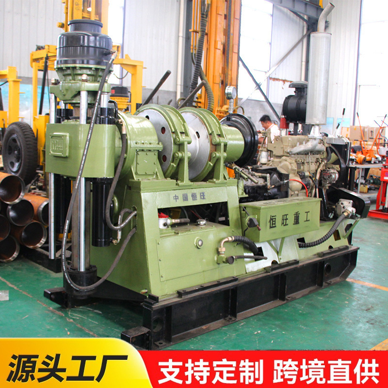 千米绳索勘探取芯钻机 全液压金属矿岩履带式探矿取芯钻机