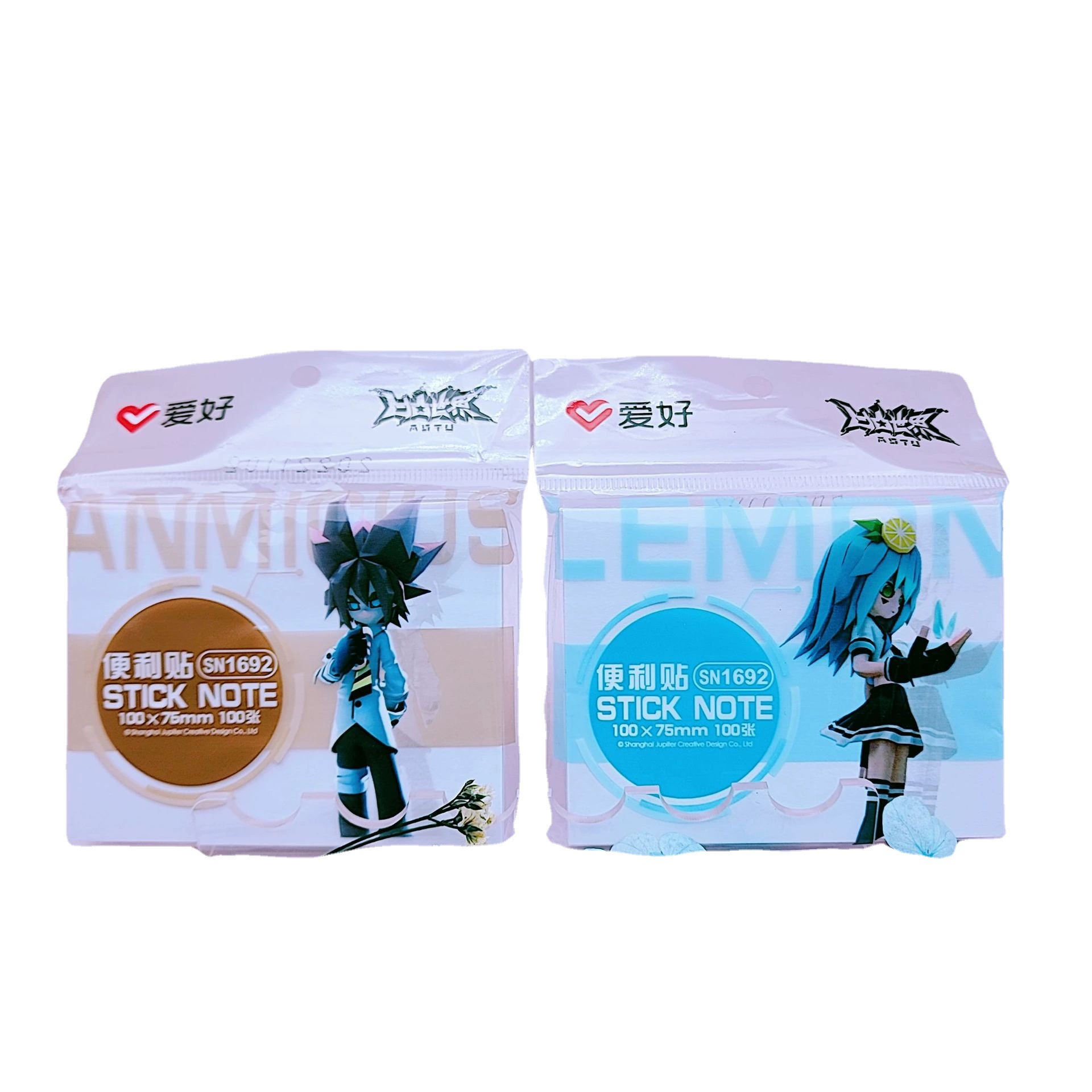 Письменные принадлежности новые изделия SN1691 SN1692 Boarded World White Convenience Paste Cartoon Easy Things Piection Wholesale