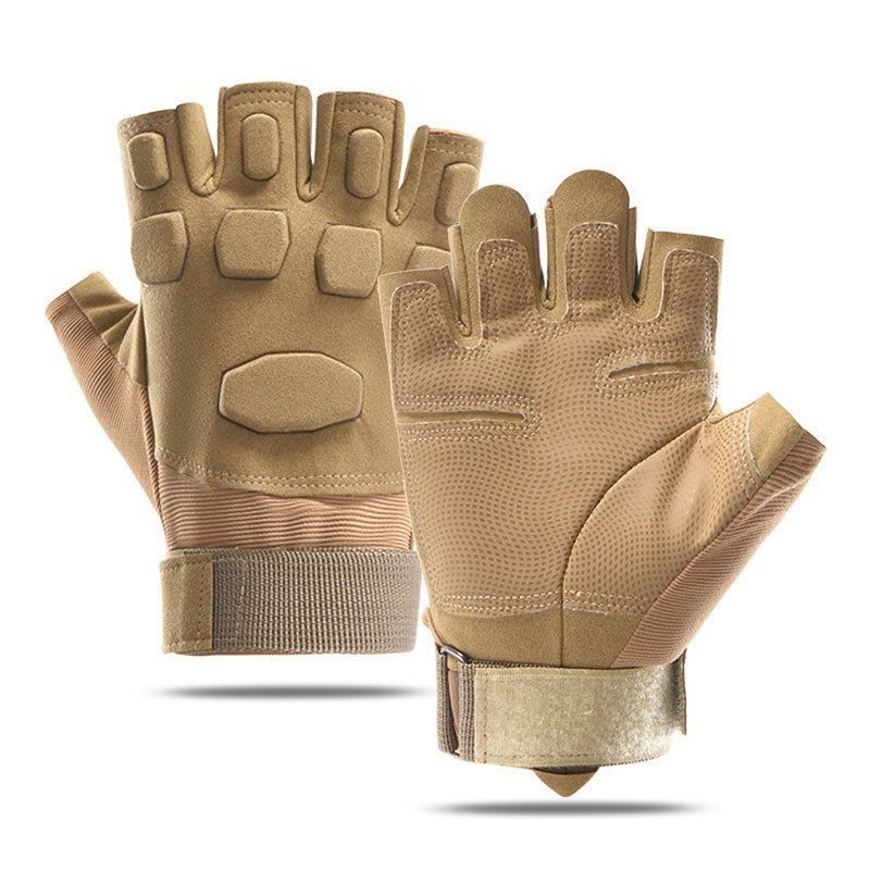 Guantes tácticos transfronterizos para hombres y mujeres al aire libre ZS - 001 entrenamiento deportivo de protección de medio dedo al aire libre fanáticos militares especiales montar