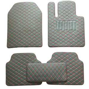 Right-hand drive universal car floor mats, available on Temu, Amazon, and eBay for cross-border sales; a five-piece PU leather car floor mat set