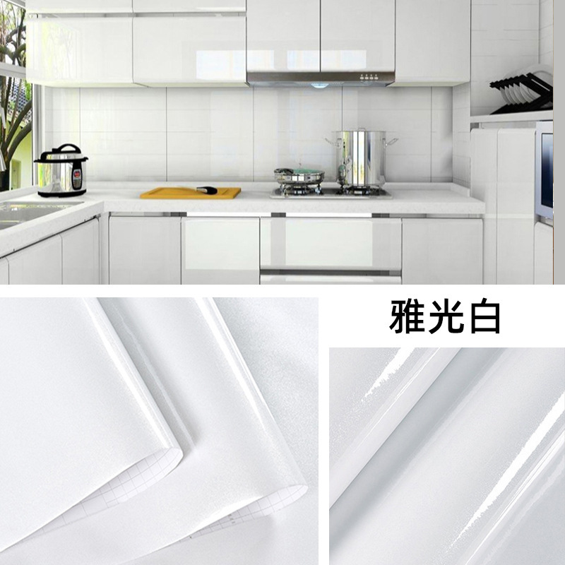 厨房台面贴纸防油污耐高温柜子桌子翻新贴纸防水防油自粘墙纸加厚|undefined