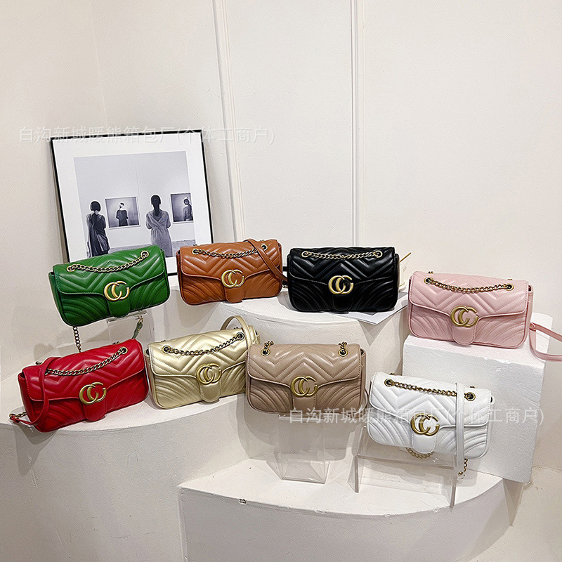 Cross-Border Bags2026 New Style Women's Small Square Bag, High-End and Versatile Shoulder Crossbody Bag, Chain Business Bag Cross-Border Bags2026 New Style Women's Small Square Bag, High-End and Versatile Shoulder Crossbody Bag, Chain Business Bag