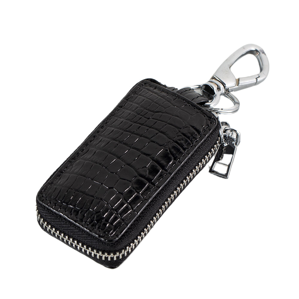 High-End Crocodile Leather Men's Car Key Bag, Fashionable and Personalized Leather Waist Lock Key Bag, Cross-Border Car Key Cover