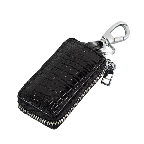 High-End Crocodile Leather Men's Car Key Bag, Fashionable and Personalized Leather Waist Lock Key Bag, Cross-Border Car Key Cover
