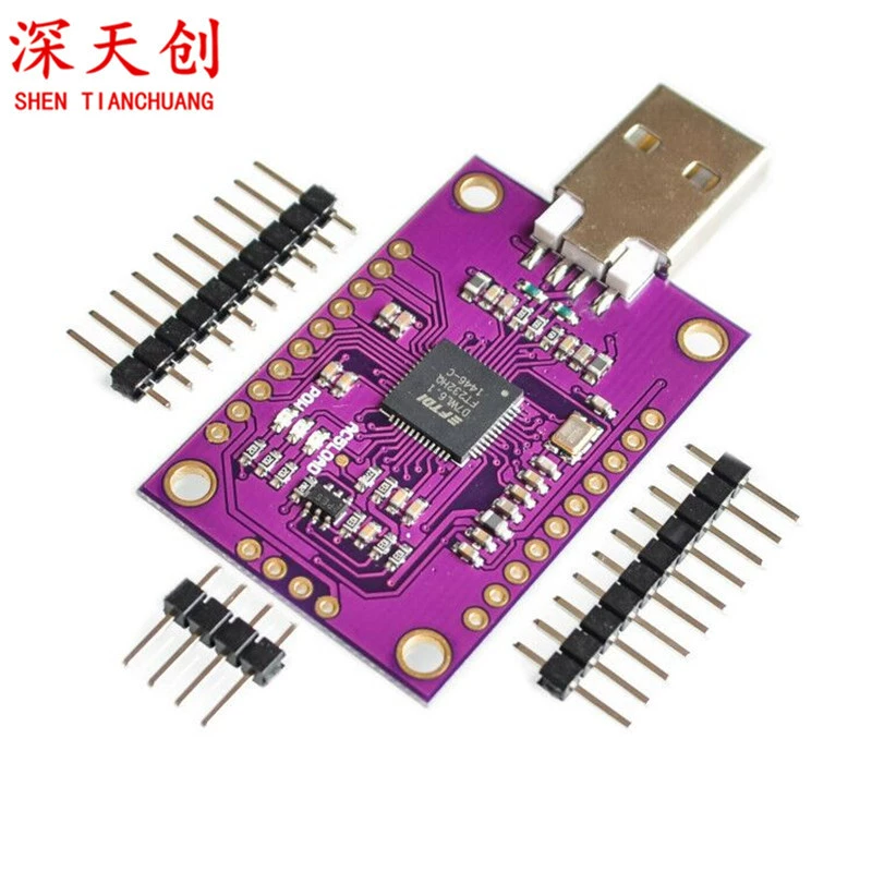 MCU FT232H Высокоскоростной многофункциональный USB to JTAG UART/FIFO SPI/I2C модуль