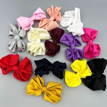 韩版新款儿童棉布大蝴蝶结发夹儿童头饰配件鞋花配件厂家现货批发