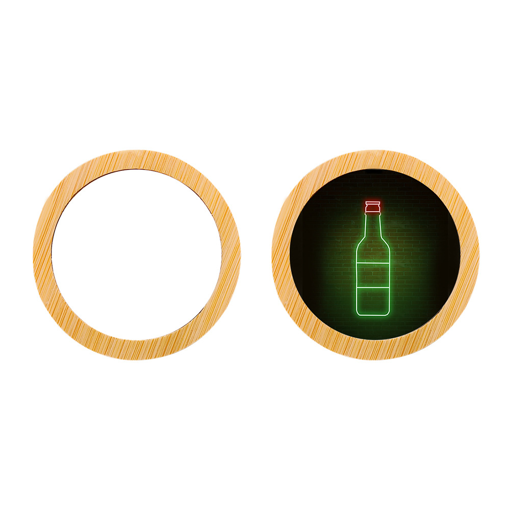 Directo de fábrica del pelo transferencia térmica abrebotellas de madera maciza de haya creativo refrigerador magnético pegatinas se puede personalizar logo material al por mayor