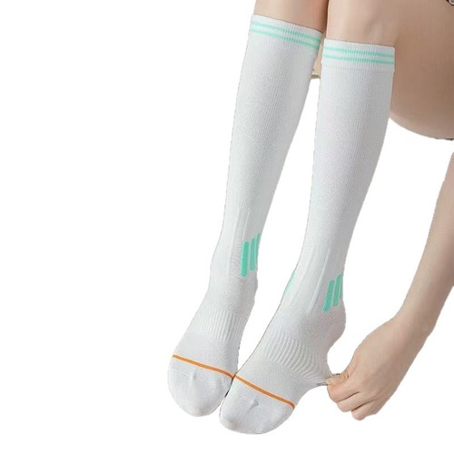 Summer and Autumn Special Sports Function Socks for Women Fitness Running Jump Rope Compression Elastic Slimming Long Leg Pressure Socks
