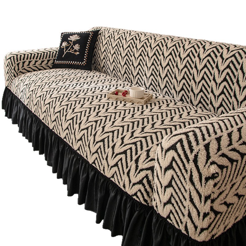 cubierta de sofá de peluche cubierta antideslizante todo incluido invierno invierno 2025 nueva actualización tela de sofá elástica anti-gato arañazo