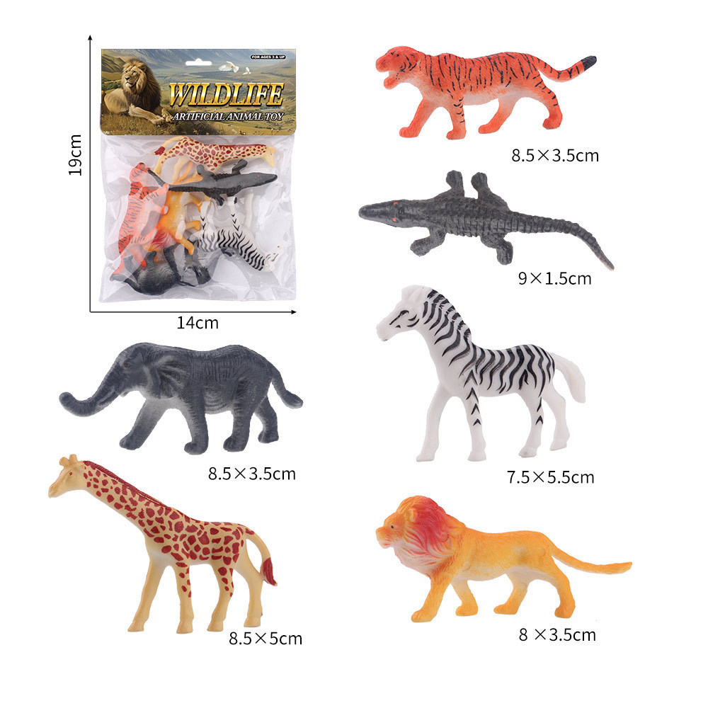 Transfronterizos niños juguetes modelo de dinosaurios granja marino aves de corral simulación de vida silvestre dinosaurios nuevo conjunto al por mayor