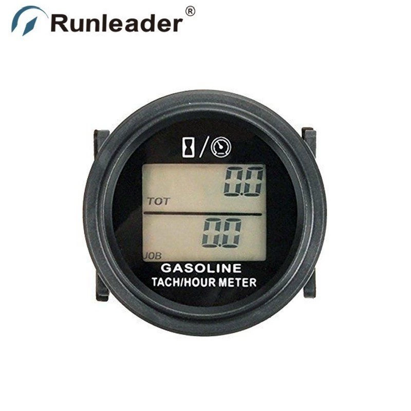LCD белый таймер с подсветкой вращения таймер ATV бензиновый тахометр двигателя цифровой дисплей таймер