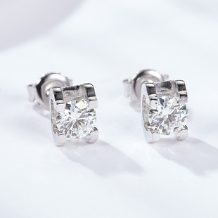 Moissanite Earrings Bull Head Style S925 Sterling Silver Earrings Wholesale New Long Style Hot Selling Live Broadcast Spot Earrings Moissanite