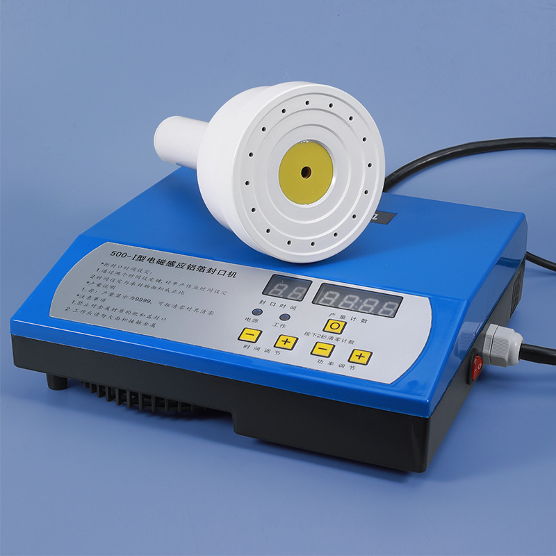 Máquina de sellado de papel de aluminio Ritu máquina de sellado de botellas de reactivo de plástico de inducción electromagnética máquina de sellado de botellas químicas de gran diámetro manual