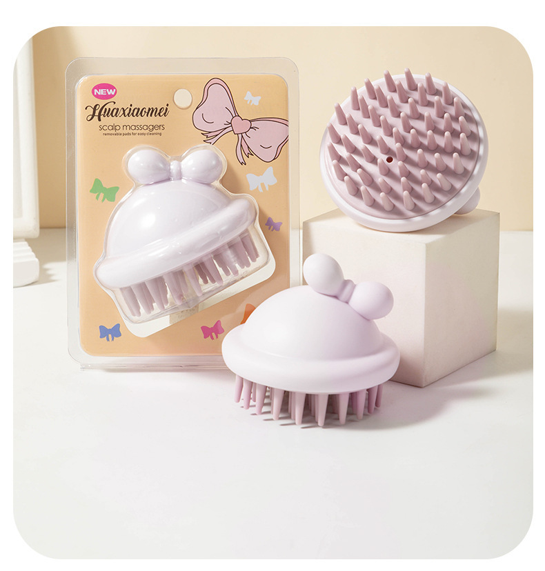 110g Weight shampoo brush Storage & Cleaning 1 Piece Quantity PP, TPR Material Solid Color Pattern Casual, Elegant, Simple Style Style Casual Elegant Simple Style Solid Color PP TPR Shampoo Brush 6