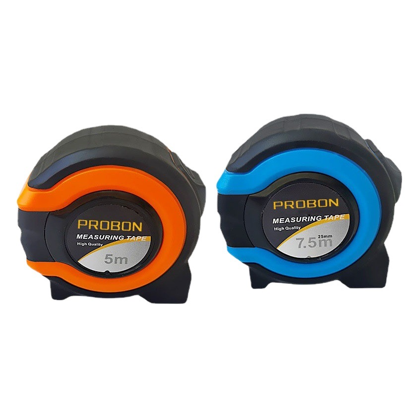Cinta métrica de acero de nuevo tipo ABS+TPR de la fábrica Baobang, 7.5 m, alta precisión, imperial y métrica, engrosada y resistente a caídas