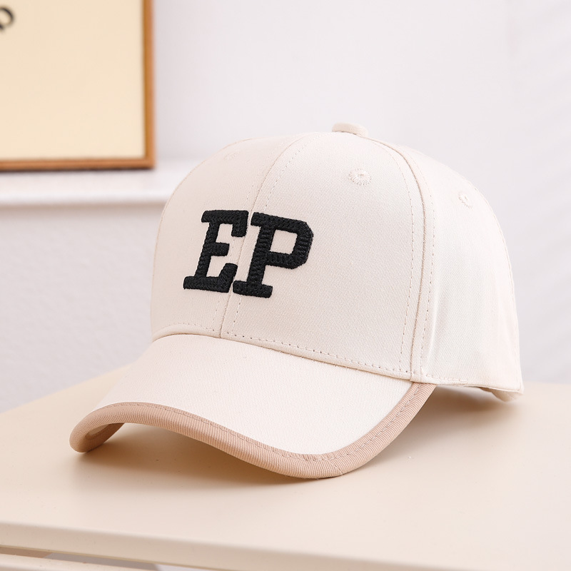 Sombrero de béisbol de primavera y otoño letras coreana para niños sombreros de boca de pato para hombres y mujeres sombreros de sombreros para bebés