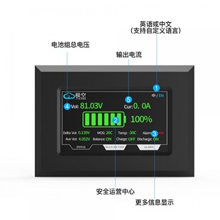 Jikong�O�վ��Ᵽ�o�匣��LCDҺ����pack 4.3���@ʾ��RS485 TTL-P