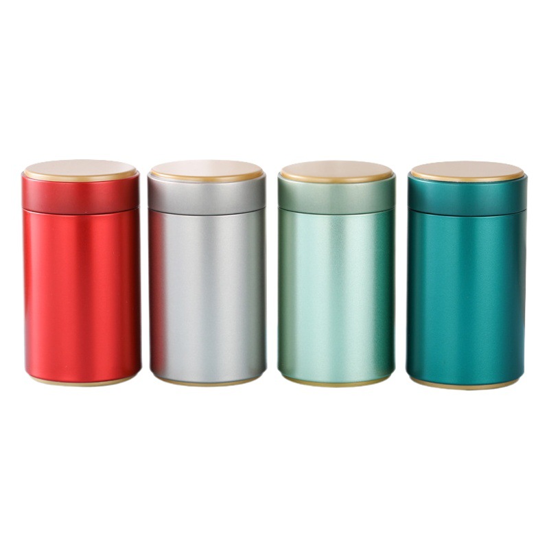 Latas de té de hojalata de 80-125g para Lapsang Souchong y Jinjunmei, latas de té de metal selladas