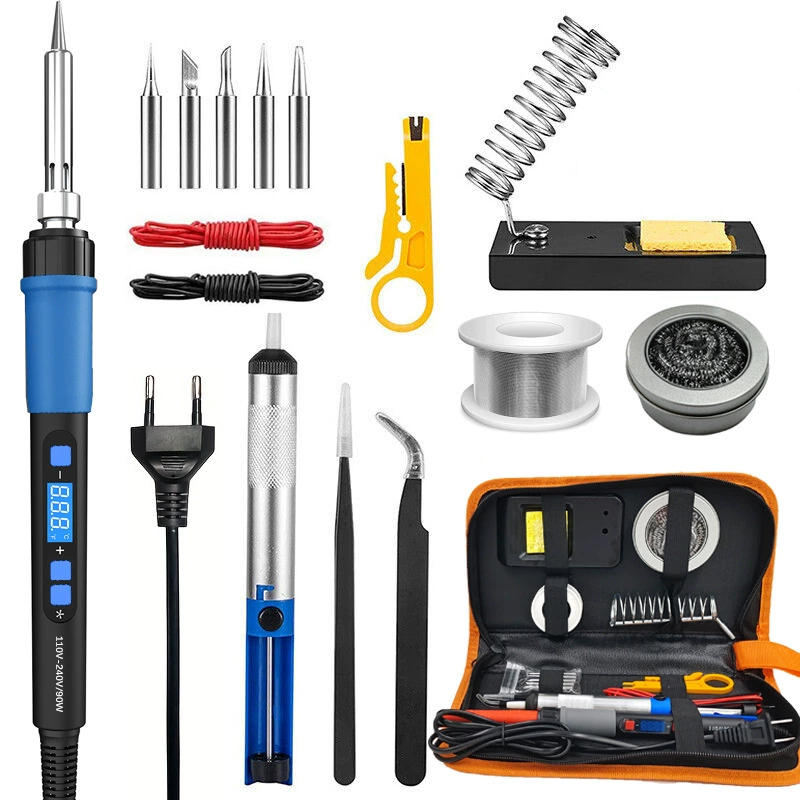 Tools set, 90W, with LED display, 80W