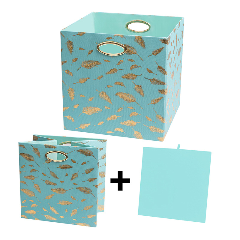 居家布艺折叠收纳箱储物箱带盖防尘便携盒衣物杂物多功能储物箱