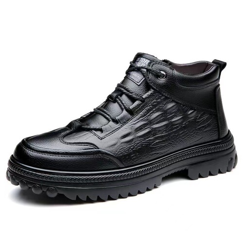 Martin boots men's winter high-top British outdoor non-slip motorcycle riding leather boots men's high-top business work boots