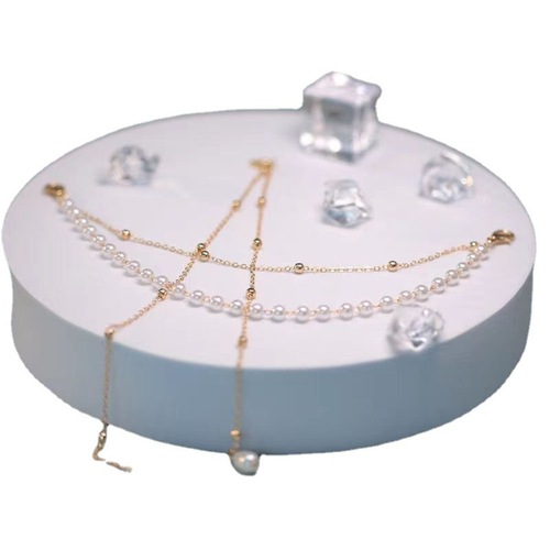 Antique cheongsam collar chain decoration pendant, Chinese style, national trend, ancient style brooch with tassels, imitation pearl accessory, exquisite