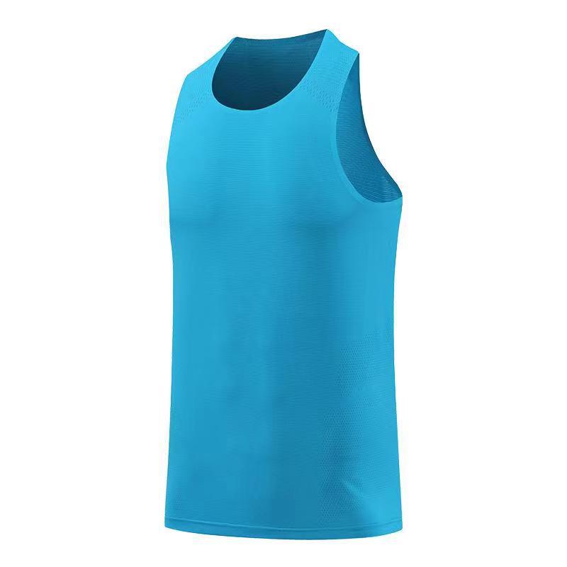Cross-Border Amazon Sleeveless Sports Vest Men's Sleeveless Quick-Drying T-Shirt Top Outdoor Running Fitness Training Clothes