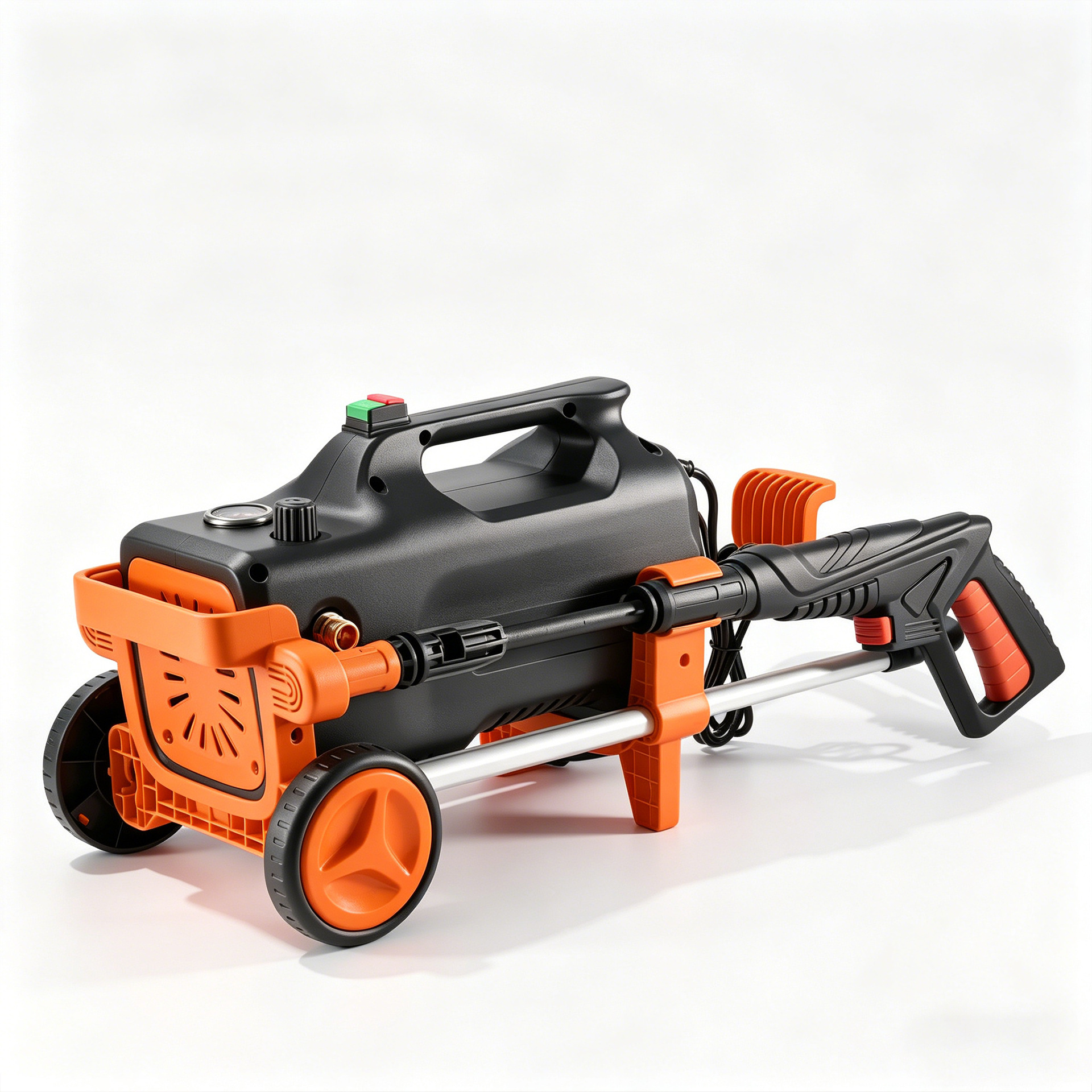 Rongba Vertical High-Pressure Car Washing Machine for Home Use 220V Large Pump Portable Water Gun Cleaning Machine High-Power Car Washing Tool