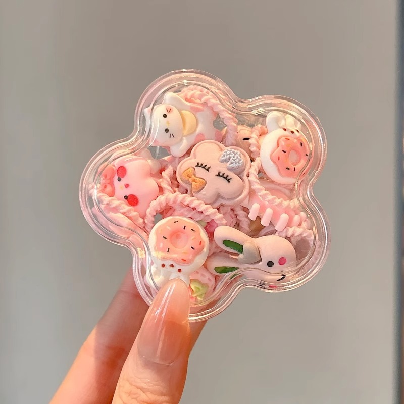 Cuerda para el cabello pequeña de color, cuerda para la cabeza, linda cuerda para el cabello de cola de caballo para niños, niña bebé, alta elasticidad, sin dañar el cabello, tocado de banda de goma