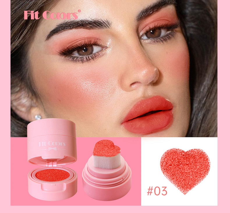 Casual Vacation Solid Color Plastic Blusher display picture 2