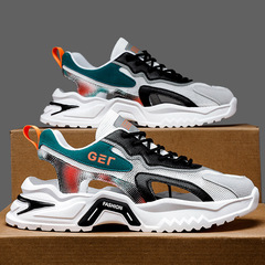 涼鞋男款2024新款夏季包頭鏤空網面沙灘鞋青少年運動防滑開車涼拖