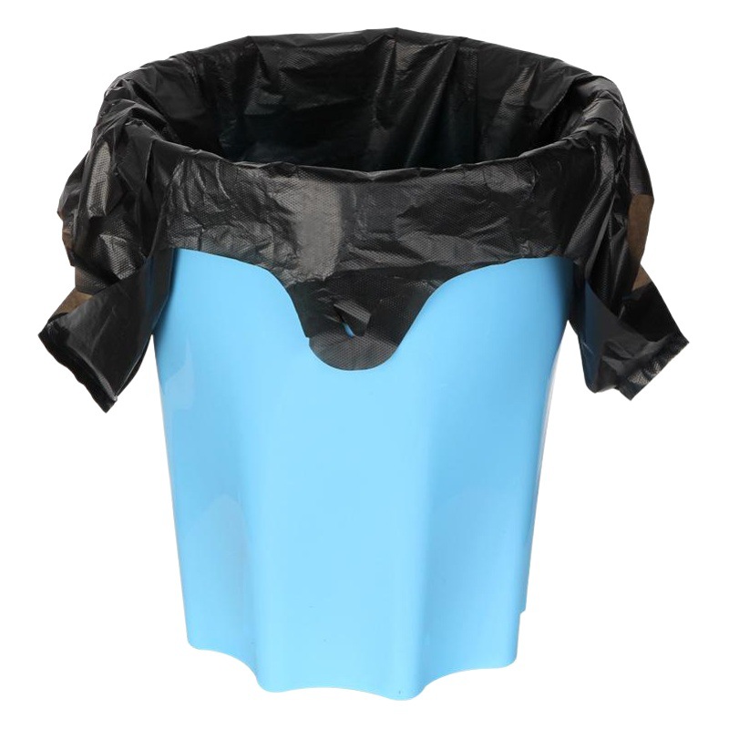 Bolsa de basura portátil hogar negro engrosada chaleco bolsa desechable mango bolsa de plástico fábrica al por mayor