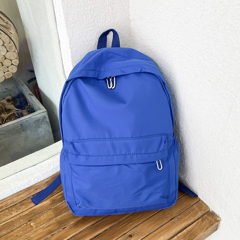 (Кросс-бортная торговля)?, fashionable solid color backpack, capacious school bag, simple and elegant design