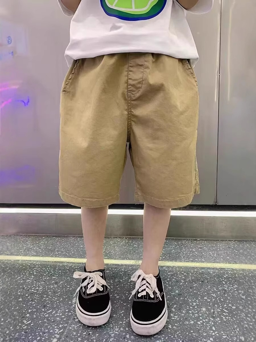 2025 Boys Shorts New Summer Children's Summer Wear Big Boys Casual Pants Thin Trendy Pants