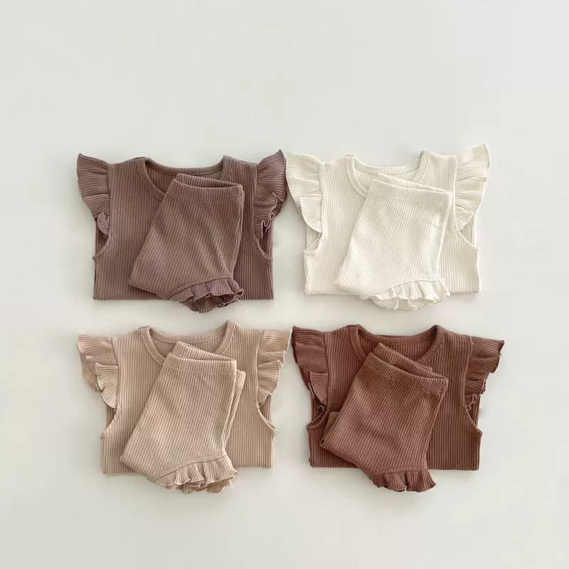 Летняя хлопковая футболка для девочки, bodysuit, детский комплект