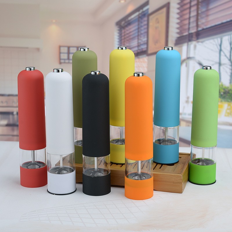 亚马逊跨境电动感应胡椒研磨器重力感应研磨机家用海盐研磨瓶批发