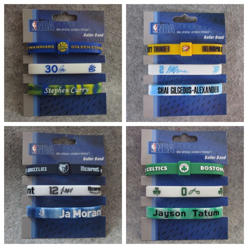 Basketball star Kobe James Owen Curiros team adjustable signature white mix three-piece bracelet wristband