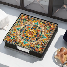 新款创意便签盒钻石画DIY异形钻亮钻收纳盒客厅新款便签盒