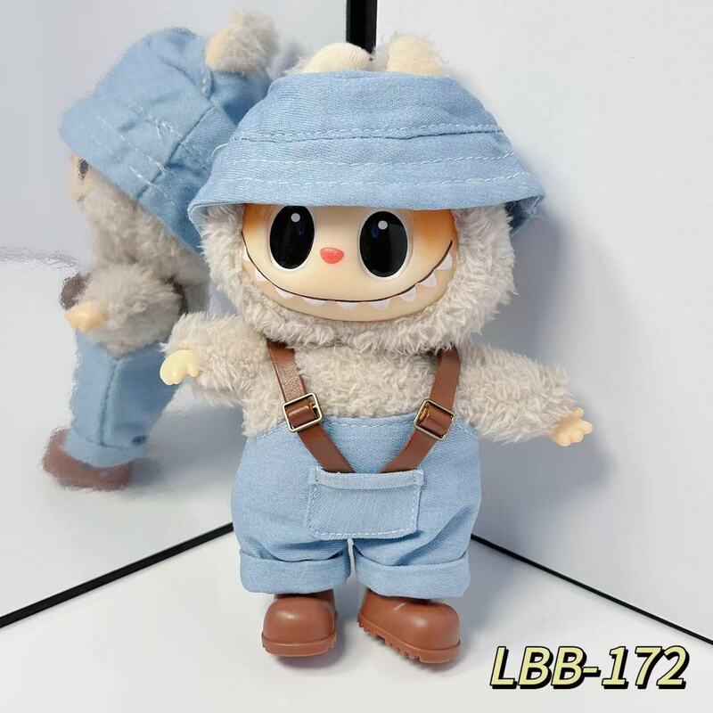 一二三代拉布布服装衣服套装搪胶玩偶labubu潮流娃衣装饰配件大牌|undefined